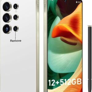 I25 Ultra: 6.99" FHD+ Android 14 Smartphone | 12GB+512GB | 108MP+68MP Camera | 7000mAh Battery | Built-in Stylus Pen | Blazing Fast Performance (Yellow)