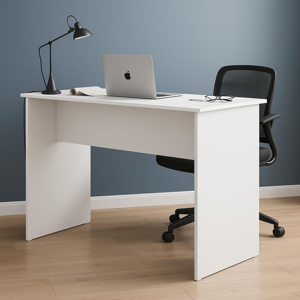 Combo of 3 Engineered Wood Ergonomic 75cm Height Prime Desk | Office Table for 6-8 Employees, Laptop Desk, Gaming Setup, Hostel, Reception, Bank, Counter Table | Easy DIY Assembly- White