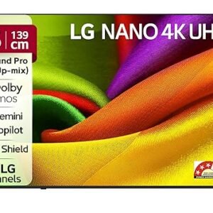 LG 139 cms (55 inches) NU87 AI Series Nano 4K Ultra HD Smart webOS VA LED TV 55NU870BPLA